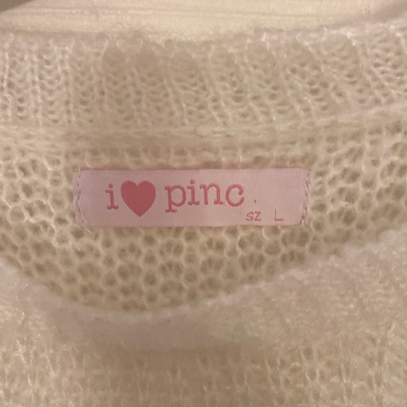 NWOT I ❤️ pink sweater - Picture 5 of 6
